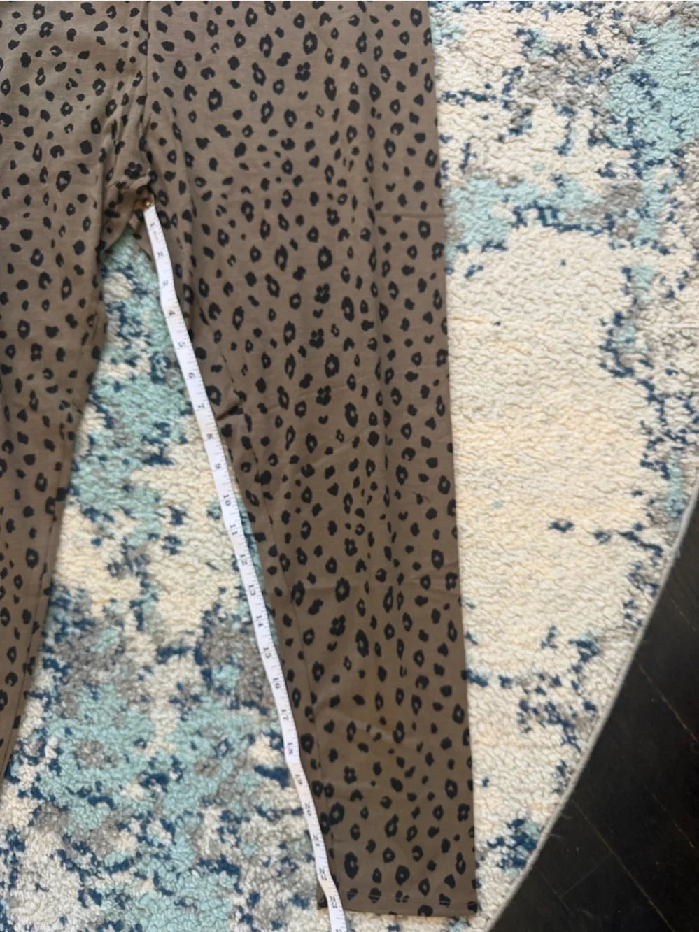 Urban Diction Leopard Print High-Waist Leggings in Brown NEW XL - Picture 5 of 8
